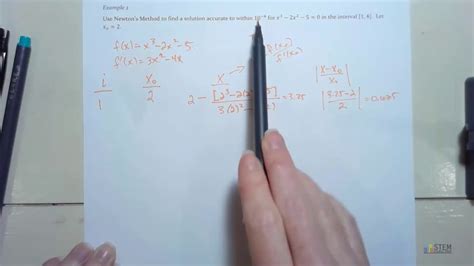 Newtons Method Algorithm And Example Numerical Analysis Root Finding