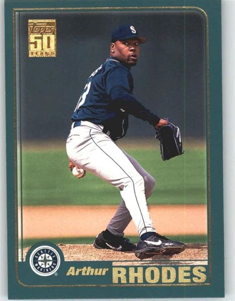 2001 Topps 56 Arthur Rhodes Seattle Mariners Baseball Cards At