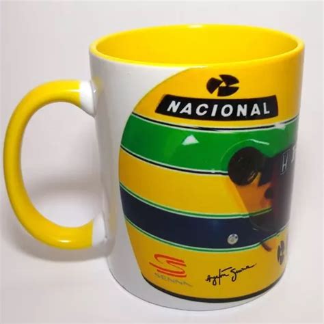 Caneca R Plica Do Capacete Ayrton Senna Mclaren F Rmula R Em