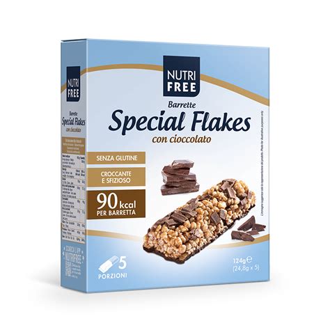 Barrette Special Flakes Con Cioccolato Senza Glutine Nutrifree