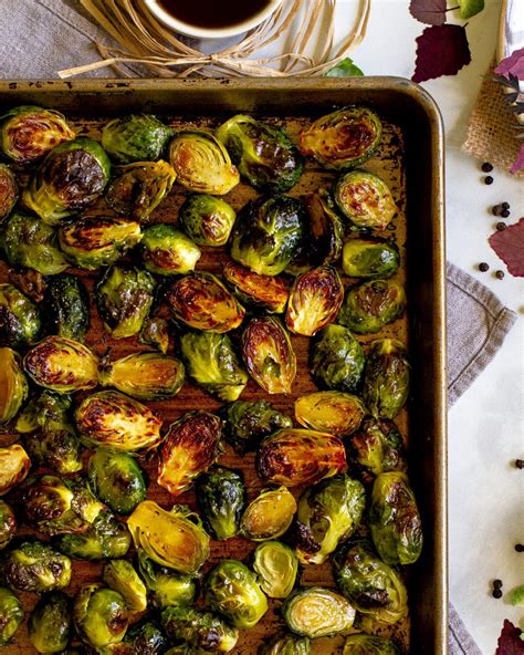 Sweet Maple Roasted Brussels Sprouts Foodbyjonister