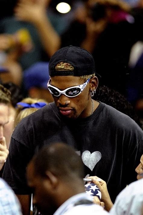 Dennis Rodman In 1996 Fotografia Da Basket Vestiti Da Uomo