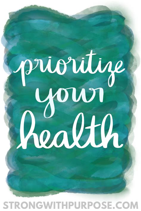 Prioritize Your Health Strong With Purpose Healing And Intuitive