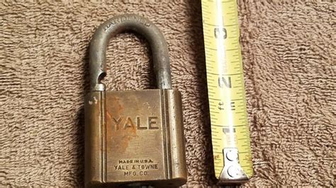 Vintage Yale Towne Brass Padlock With Key Antique Price Guide