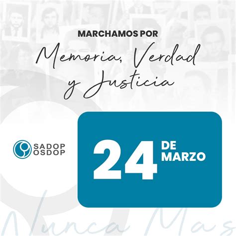 Memoria Verdad Y Justicia Para Más Democracia Sadop Nacion