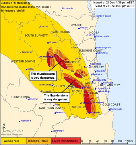 Southeast Qld Severe Thunderstorm Warning Intense Rain Au Alert