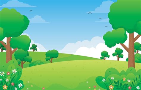 Spring Nature Background 5387724 Vector Art at Vecteezy