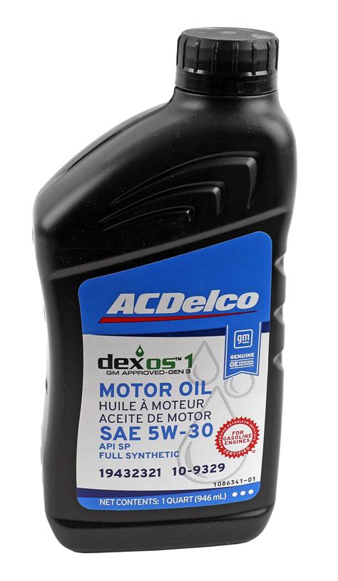 Acdelco 19432321 Acdelco Dexos1 Engine Oil Summit Racing