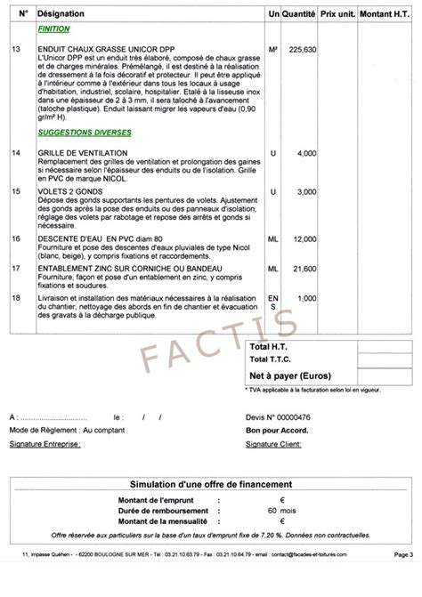 Exemple devis peinture façade maison Livreetvin fr