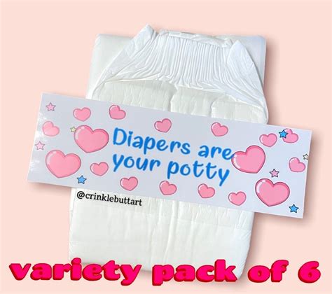 Abdl Diaper Tapes X6 “the Loving Pack Cba