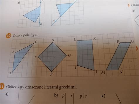 Oblicz Pole Figur Zad 10 Brainly Pl