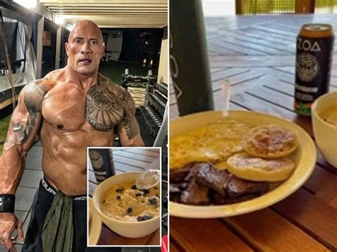 Dwayne ‘the Rock Johnson Reveals His Strict Diet And Huge Breakfast