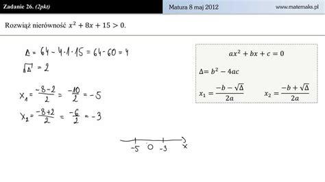 Zadanie 26 Matura Z Matematyki 8 Maj 2012 YouTube