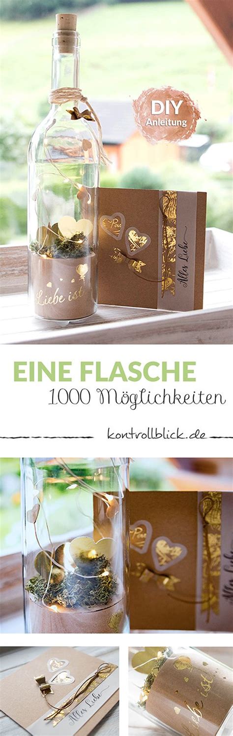 Heute Erwartet Euch Eine Neue Tolle Upcycling Glasflasche Mit Led