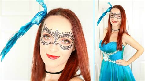 Masquerade Mask Makeup & Outfit | Halloween Tutorial - YouTube