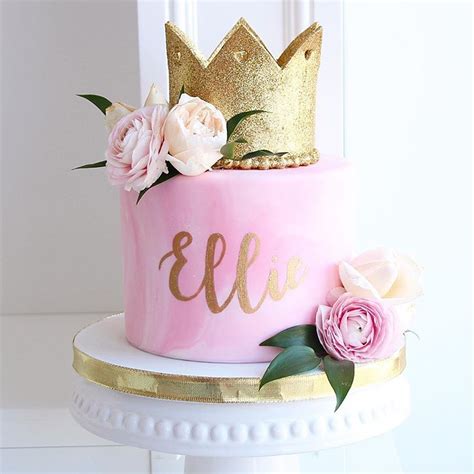 Princess Crown 1st Birthday Cakes