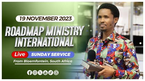 Roadmap Ministry International Live Sunday Service Youtube