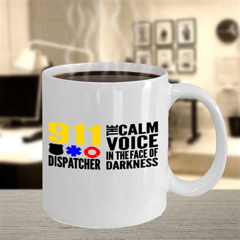 911 Dispatcher Mug Ceramic Coffee Mug Personalized Ts Etsy