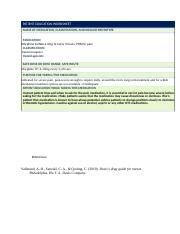 Vsim Medication Marilyn Hughes Docx PATIENT EDUCATION WORKSHEET NAME