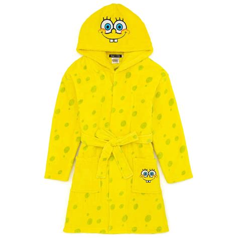 Spongebob Squarepants Boysgirls Face Bathrobe