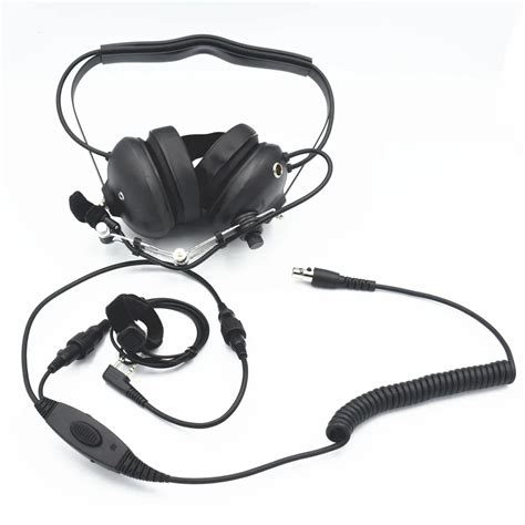 High Quality Ultradio Noise Cancelling Aviation Headset Helmet Earphone K1 Plug Two Way Radio