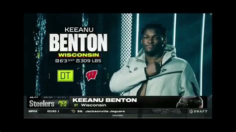 Steelers Select DT Keeanu Benton With Pick 49 NFL DRAFT YouTube