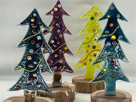 Fused Glass Christmas Trees Etsy