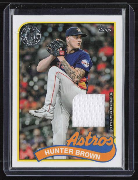 Topps Br Hb Hunter Brown Topps Baseball Th Anniversary