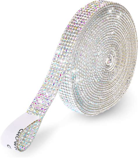 3 Rollen Selbstklebende Kristall Strass Diamant Band 3 Yards