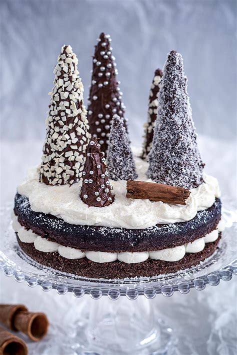 Torta Di Natale Con Alberelli Di Cioccolato Semplice E Veloce La