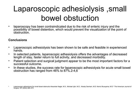 Laparoscopic Adhesiolysis