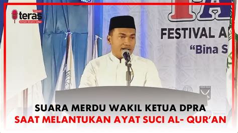 Safaruddin S Sos M S P Baca Quran Saat Pembukaan Fasi Aceh Youtube