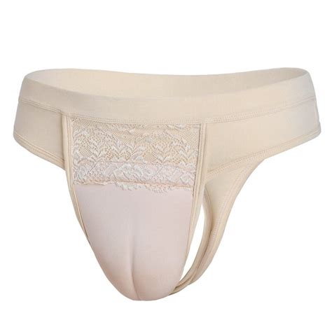 Men Sissy Fake Vagina Camel Toe Panties Hiding Gaff Panty Thong