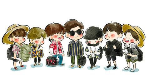 Free Bts Chibi Background Bts Chibi Background S For Free