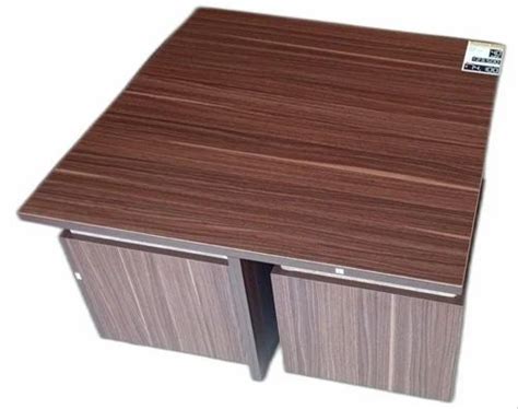 Square Brown Plywood Center Table With Storage At Rs 8000piece In Surat