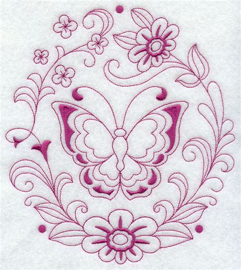 Quilting Outline Spring Flowers Machine Embroidery Design Flowers Embroidery Design Outline