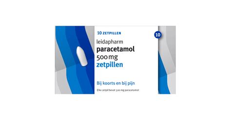 Leidapharm Paracetamol Zetpil 500mg 10 Stuks De Online Drogist