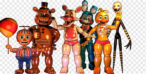 Five Nights At Freddys 2 Art Action And Toy Figures Má Vlast Fnaf 2 Animatronics Png Pngwing