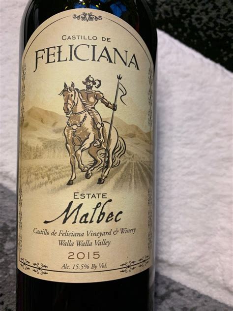 Castillo De Feliciana Malbec Estate Castillo Vineyard Usa