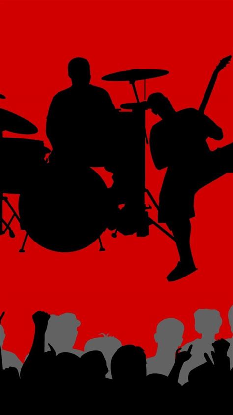 Rock Band Silhouette Png - 1080x1920 - Download HD Wallpaper - WallpaperTip