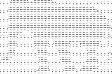 Elephant ASCII ART SVG EPS Graphic By Mappingz Creative Fabrica