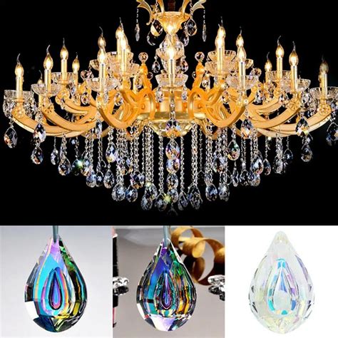 76mm Crystal Chandelier Parts Haning Glass Prisms Rainbow Suncatcher