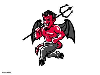 Eastside Devils Mascot Logo by Dckydesign on Dribbble