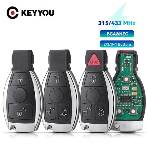 KEYYOU Chave Remota Esperta Do Carro Para Mercedes Benz C E S W203 W204