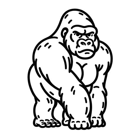 Gorilla Coloring Pages Coloring Pages Gem