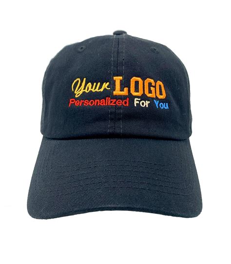 Custom Embroidered Dad Hats 100 Cotton 6 Panel Twill Cap Etsy