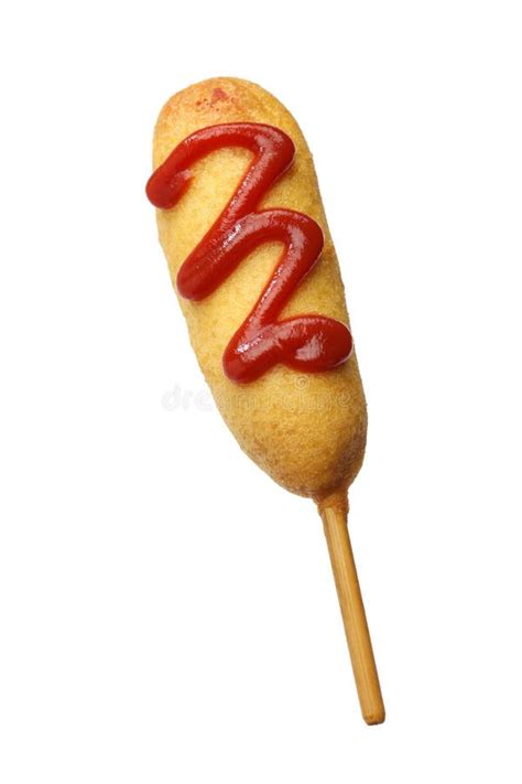 Isolated Corn Dog on a Stick Stock Image - Image of corn, stick: 6327511