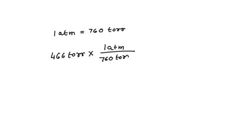 SOLVED Hydrogen Gas Exerts A Pressure Of 466 Torr In A Container What