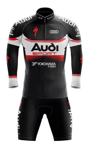 Conjunto Ciclismo Bermuda E Camisa Manga Longa Gpx Audi Parcelamento