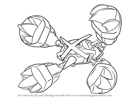 Learn How To Draw Mega Metagross From Pokemon Pokemon Step By Step